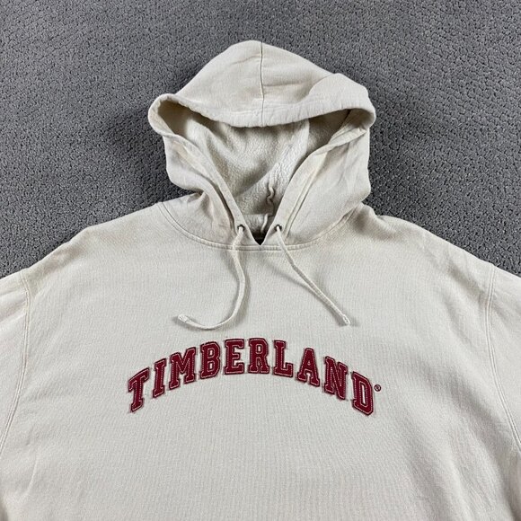 Vintage 90s Y2K Timberland Hoodie Men's XXL Embroidered Spell Out Grunge Skater - Picture 2 of 8